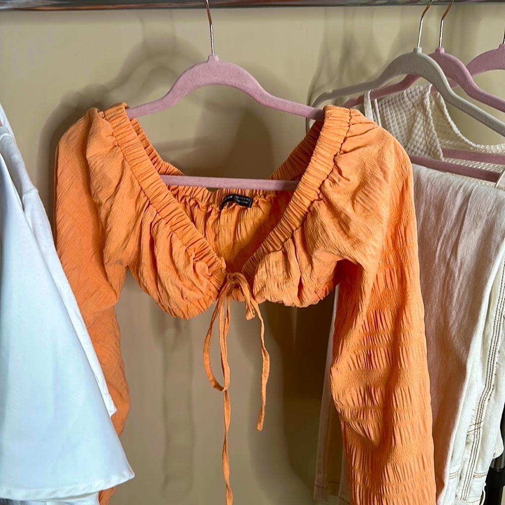 SHEIN Long Sleeve Crop